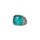 Εντυπωσιακό δαχτυλίδι Gerochristos στολισμένο με ντουμπλέτα πέτρα Αμαζονίτη και καθαρό Χαλαζία