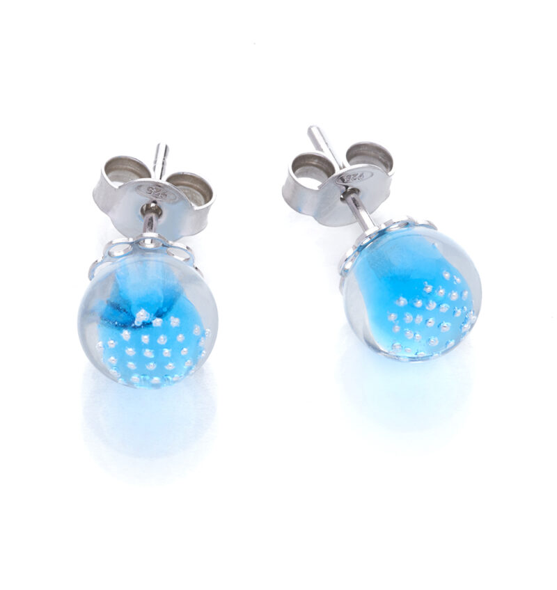 Antica Murrina sterling silver stud earrings