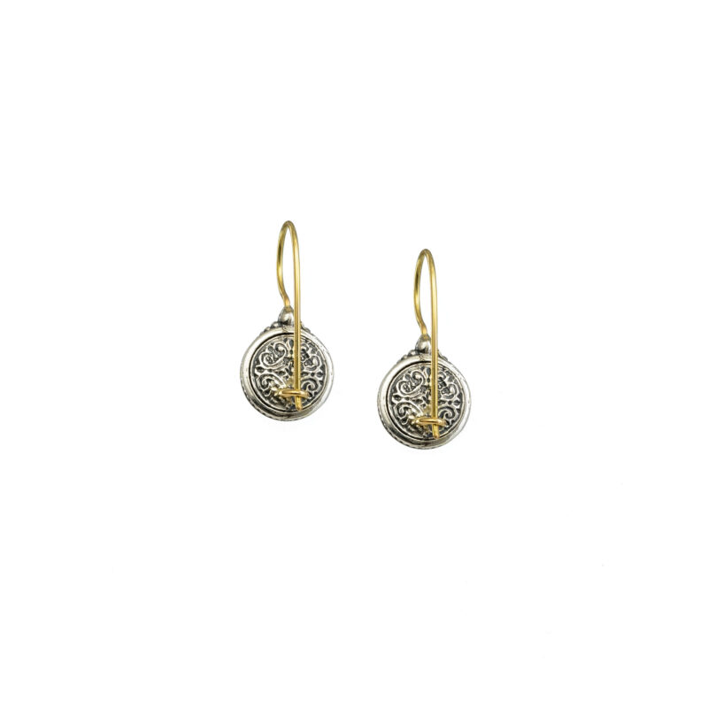 Solid gold and sterling silver Gerochristo drop earrings - Image 2