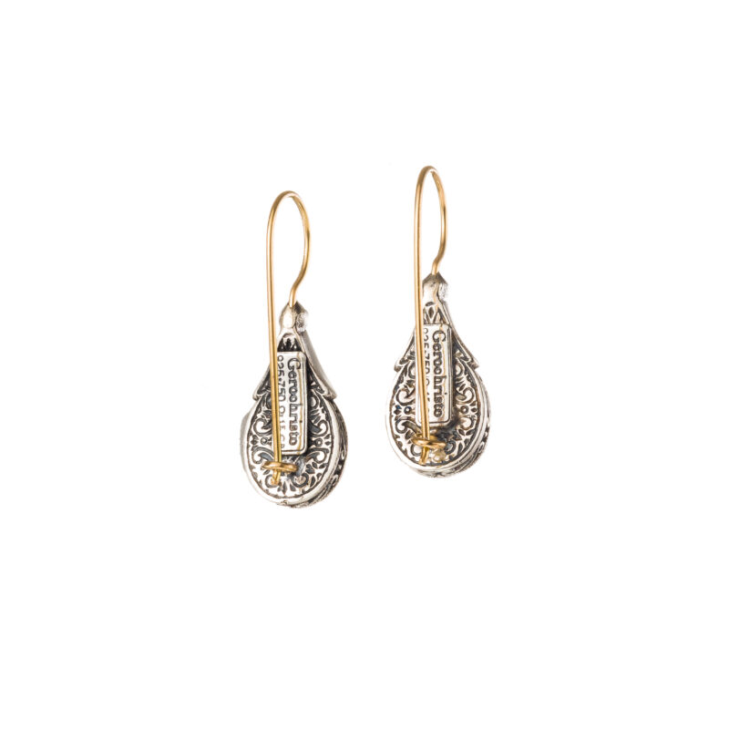 Solid gold and sterling silver Gerochristo drop earrings - Image 2