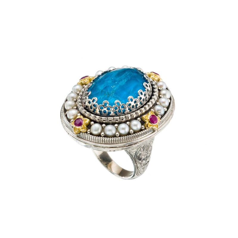 Solid gold and sterling silver Gerochristo ring.