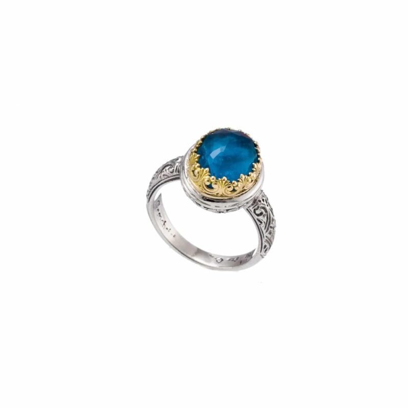 Solid gold and sterling silver Gerochristo ring